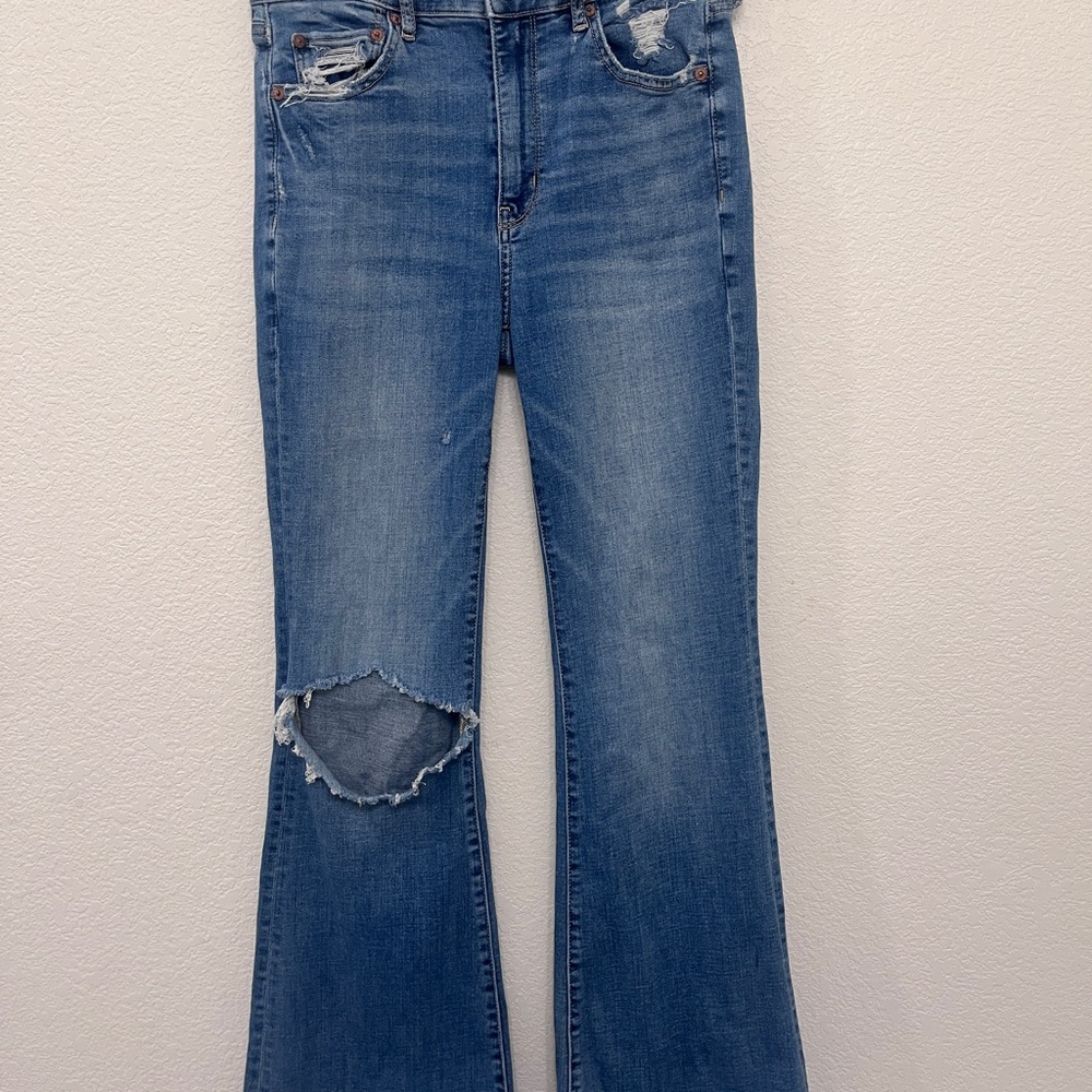 American Eagle Outfitters Medium Wash Flare Jeans